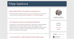 Desktop Screenshot of filippsapienza.com