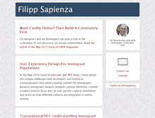 Tablet Screenshot of filippsapienza.com